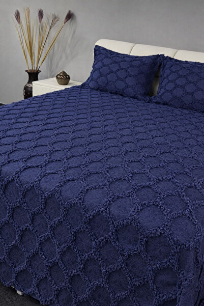 d'niss home touch of nature in your home Honeycomb Patterned 3 Piece Double B...