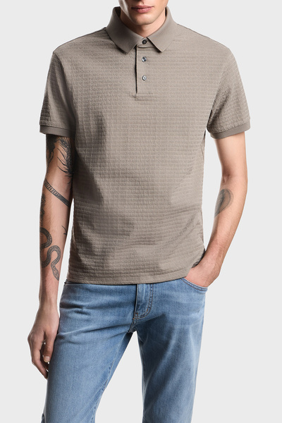 Emporio Armani Pamuklu Regular Fit Logolu Düğmeli Polo Erkek POLO EM004595 AF...