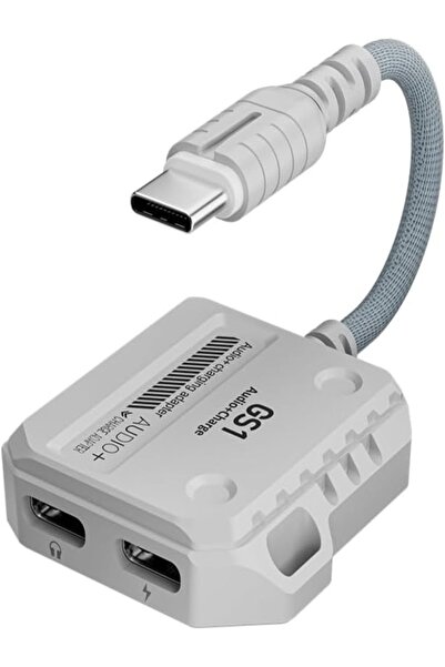 PLEXTONE محول بليكستون GS1 تايب سي 2 في 1 مخرج سماعة تايب سي ومخرج شحن سريع 6...