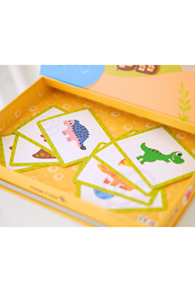 Tooky Toy Puzzle magnetic cu dinozauri educativ si captivant 12 modele dinozauri