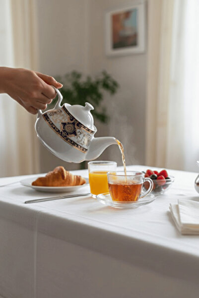 Jenisa Sultan Pattern Porcelain Teapot – 650 ml Top Teapot