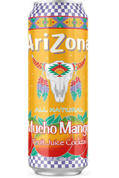 Arizona موتشو مانجو 650 مل، عبوة من 24 قطعة