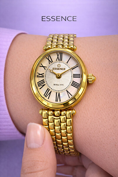 Essence Kadın Kol Saati Altın Kaplama Bilek Modeli