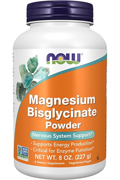 Now Magnesium Bisglycinate Powder - 8 Ounces/227 Grams