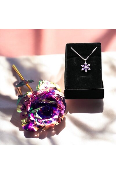 Masalsı Concept Sevgililer Günü Hediyesi Sonsuzluk Gülü Ve Özel Kolye Aşkımız...