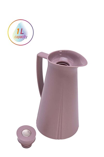 Dallaty ترمس قهوة وشاي وردي اللون سعة 1 لتر