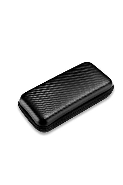 CIGARLOONG Karbon Fiber Hafif Seyahat Puro Taşıma Çantası (6 Cigar)