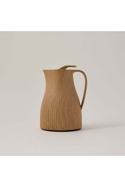 Dallaty plastic vacuum flask light wooden 1L