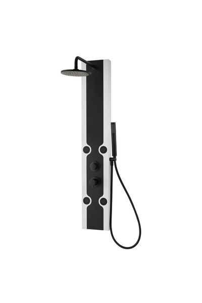 Milano Luxe Cloud Shower Panel 1400x200mm, Aluminum Head & Hand Shower System
