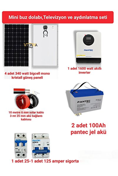 Pantec Solar BAĞ EVİ GÜNEŞ PANELİ PAKETİ