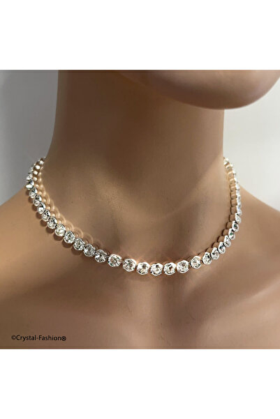 Crystal-Fashion® Tennis Necklace Crystals 6mm