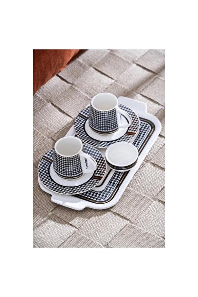 ACAR Renzo 2 Kişilik Tepsili Kahve Fincan Takımı - 100 ml MSKF98