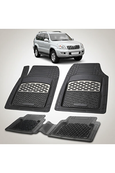 TEAMCAR Ελαστικά πατάκια αυτοκινήτου συμβατά με Toyota Land Cruiser J120 (200...