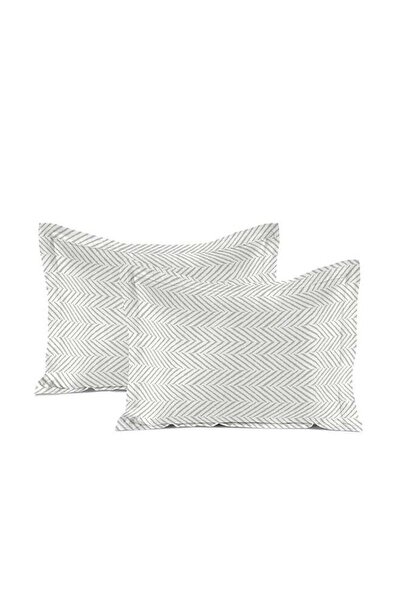 Cottage 2 pcs beige percale cotton pillowcases 50*75 cm 200 thread count