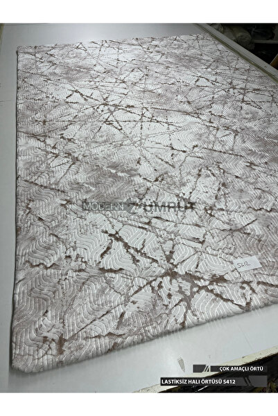 Zümrüt Ev Tekstil Lastiksiz Kaymaz Halı Örtüsü – Yıkanabilir Desenli Halı Kor...