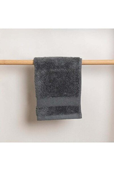 Boutique Blanche طقم مناشف وجه رمادية فائقة النعومة مكون من 6 قطع