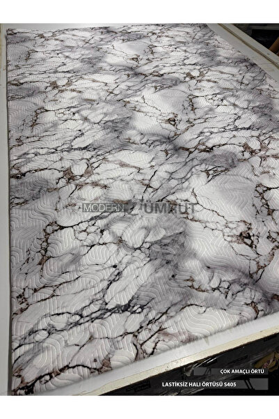 Zümrüt Ev Tekstil Lastiksiz Kaymaz Halı Örtüsü – Yıkanabilir Desenli Halı Kor...