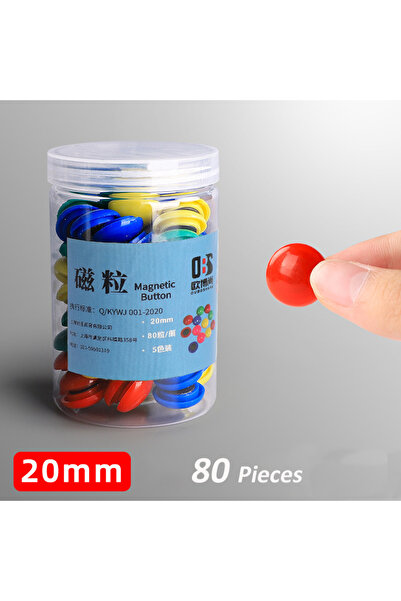 Choice 20mm 80pcs 20mm 30mm 40mm Round Refrigerator Fridge Whiteboard Magneti...