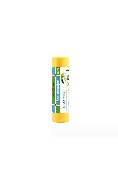 global plast Saci de gunoi 120 l 70 x 110 cm HDPE galben 10 buc/rolă