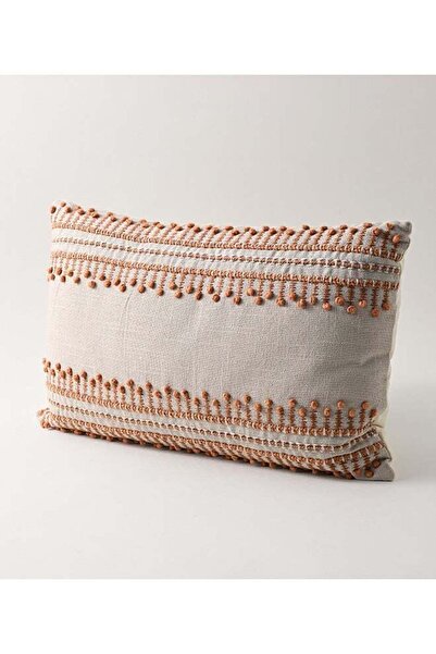 Boutique Blanche وسادة مطرزة من قطن الشامبراي