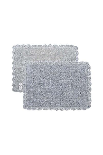 Boutique Blanche Dark Grey Cotton Bathmat 60x90 Cm