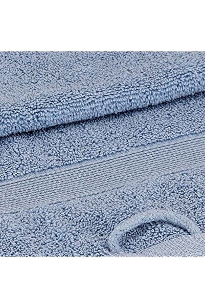 Boutique Blanche منشفة حمام زرقاء فائقة النعومة مصنوعة من القطن، مقاس 100 × 1...