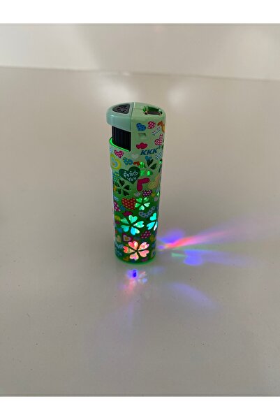 Saatistan Renkli Işıklı Modern Çakmak, Şık ve Kullanışlı Tasarım