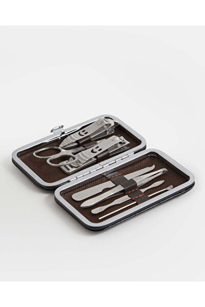 REDTAG طقم مانيكير وباديكير فضي (7 قطع)