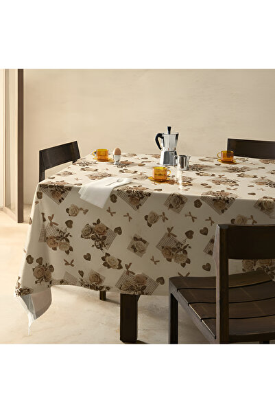 Willuxe مفرش طاولة، غطاء طاولة الطعام، غطاء مقاوم للبقع، مقاوم للماء وقابل لل...