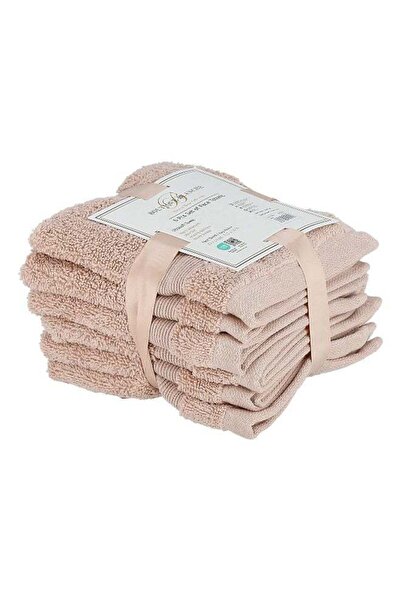 Boutique Blanche مجموعة مناشف وجه فائقة النعومة مكونة من 6 قطع من مجموعة أحمر...