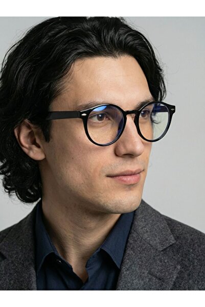 VEGA EYEWEAR Rolund yuvarlak Unisex Mavi Işık Korumalı Gözlük Erkek / Kadın