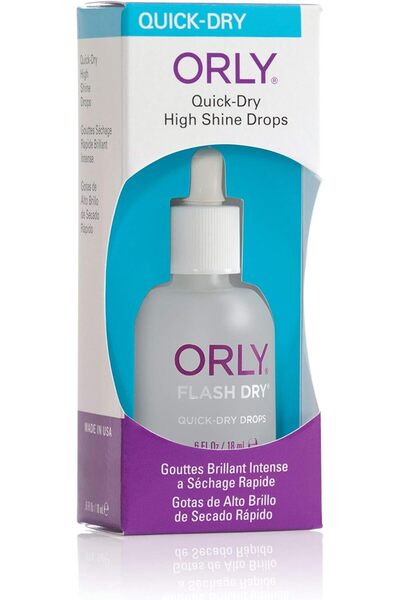 Orly قطرات فلاش دراي لعلاج الأظافر، 18 مل، شفاف