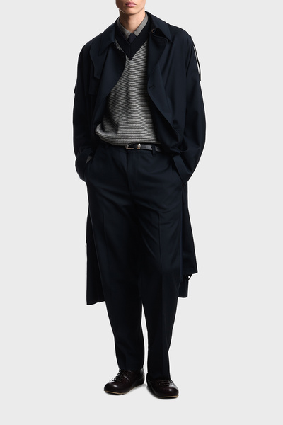 Emporio Armani Patterned Cotton Blend Regular Fit Long Sleeve Shirt Men's Shi...