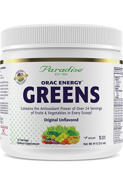 Paradise Herbs أوراك - إنرجي جرينز، 3.2 أونصة