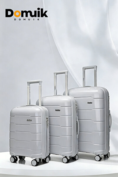 Domuik Luggage Sets, 3 Piece Durable Suitcase Set with Spinner Wheels 20/24/2...