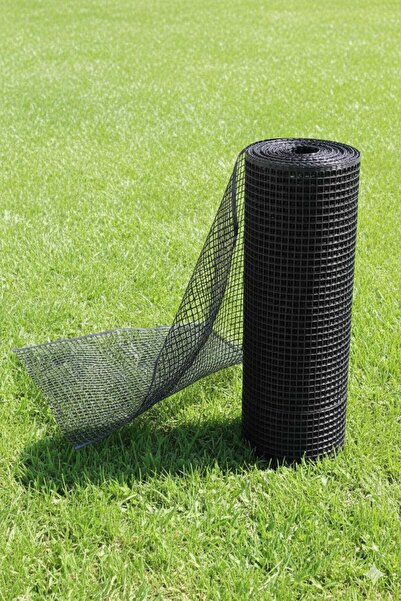 nzl file ambalaj Plastik Siyah Dekoratif Bahçe Çiti Perde Balkon Filesi 20 mm...