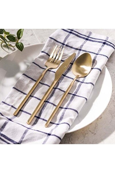 LA MESA 18pcs cutlery set with PVD matt champagne