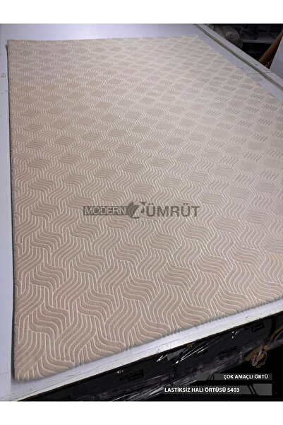 Zümrüt Ev Tekstil Lastiksiz Kaymaz Halı Örtüsü – Yıkanabilir Desenli Halı Kor...