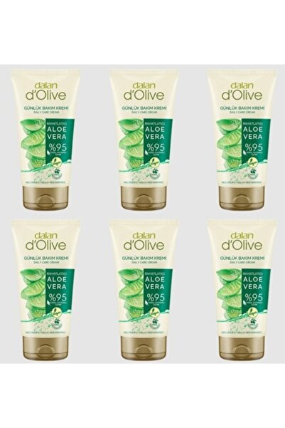 Dalan D'Olive Relaxing Daily Care Cream Aloe Vera 6 Pcs