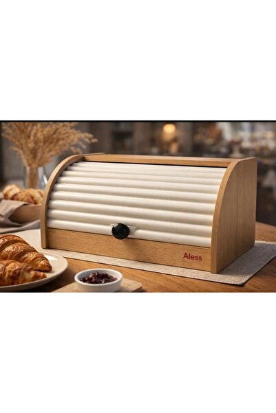 Aless Bamboo Bread Box 35cm