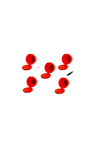 OEM Set 5 Capsule cafea, reutilizabile, compatibil Dolce Gusto, portocaliu, c...