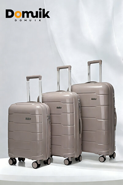 Domuik Luggage Sets, 3 Piece Durable Suitcase Set with Spinner Wheels 20/24/2...