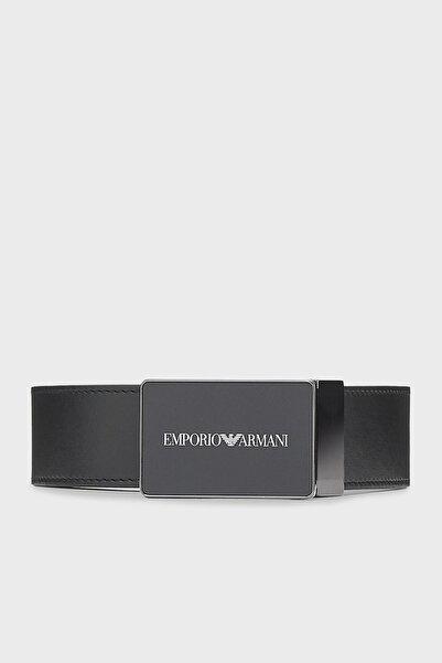 Emporio Armani Logolu Deri Kemer Erkek KEMER EM005824 AF25470 UC001
