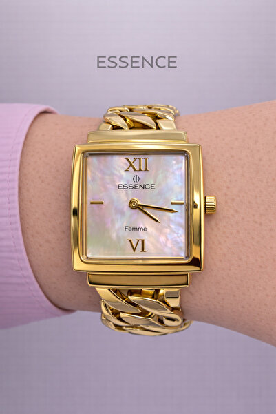 Essence Kadın Kol Saati Altın Kaplama Bilek Modeli
