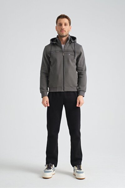 Shooter Sportswear Smoked Premium Winter Men's Tracksuit Set Regular Hooded