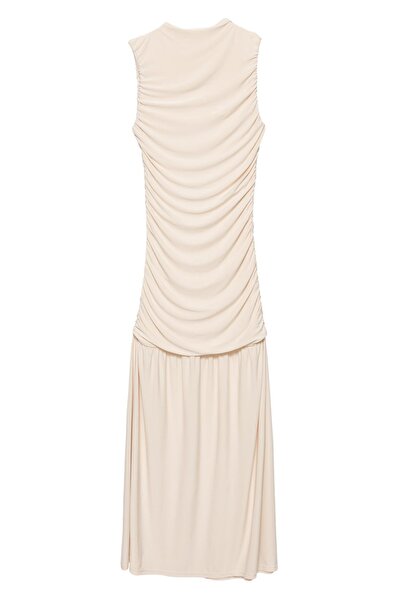 Pull & Bear Gathered midi dress