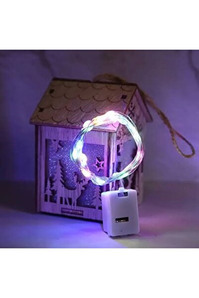 mykhediyevesanatatölyesi 1 Metre Peri Led Mini Güç Kutulu Dekoratif led Pille...