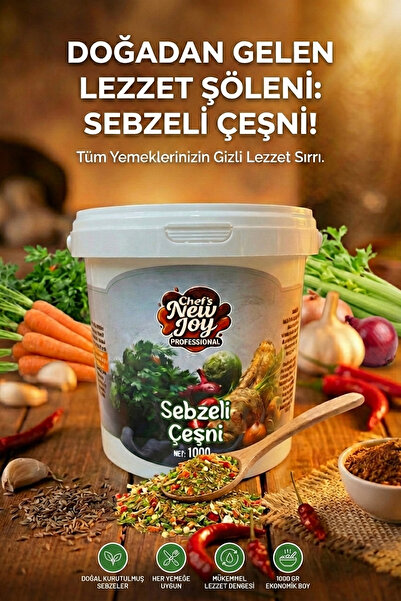 chef's new joy professional Sebzeli Çeşni 1000 gr Vegetable Seasoning