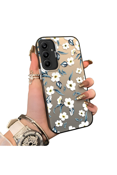ucuc Samsung Galaxy A25 Compatible Hard Acrylic Back Silicone Edge Lens Prote...