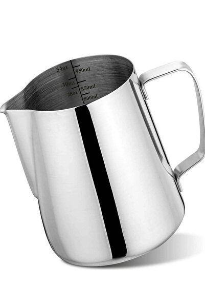 ELEGANCEV PASLANMAZ ÇELİK ÖLÇÜ KABI - BEHER - SÜTLÜK-950 ML